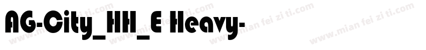AG-City_HH_E Heavy字体转换